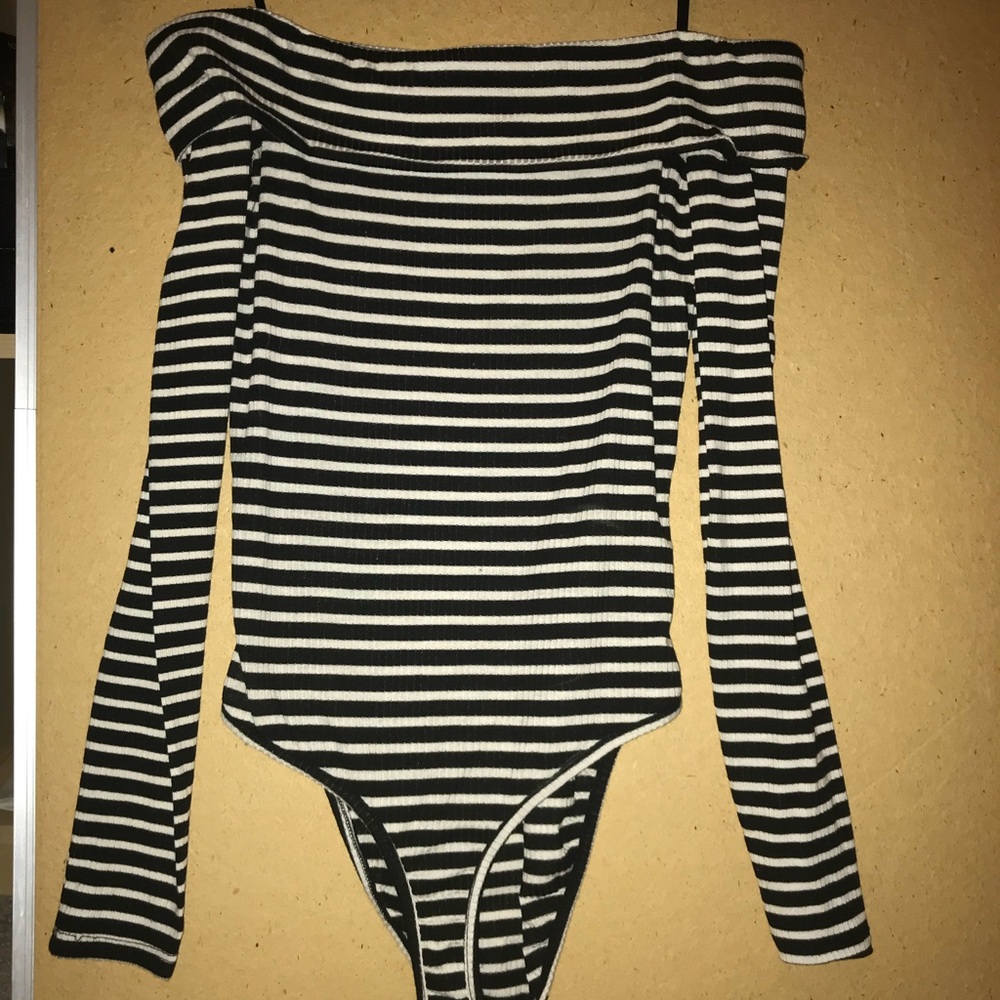 striped bodysuit